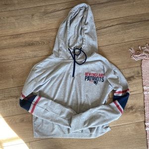Patriots cropped quarter zip